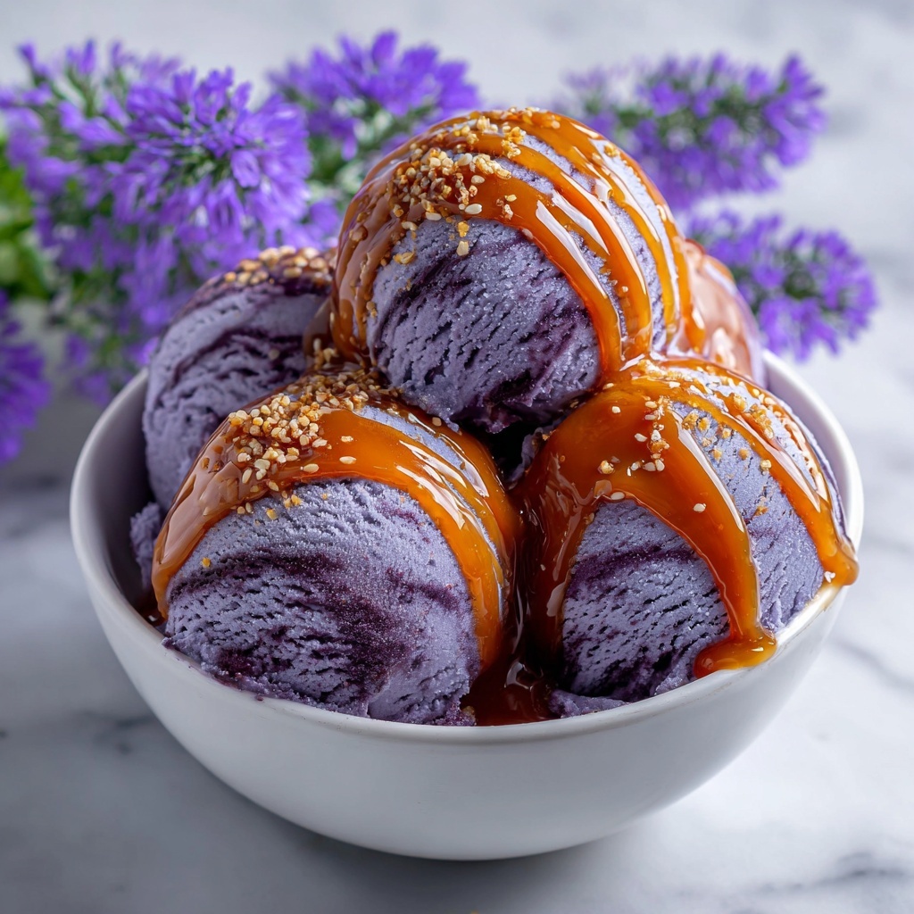 Honey Lavender Ice Cream Recipe - Recipe Image