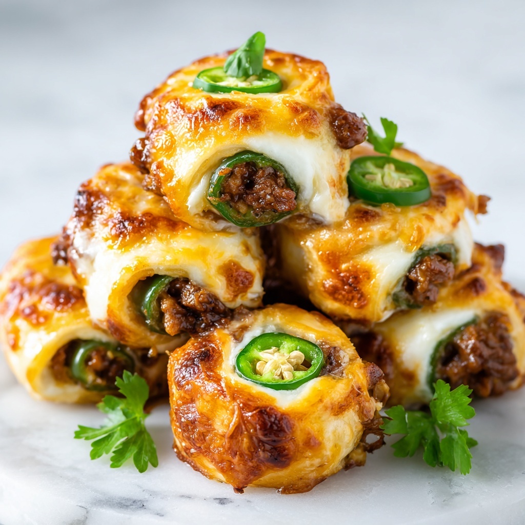 Smoky Cheesy Jalapeño Chicken Rolls Recipe - Recipe Image
