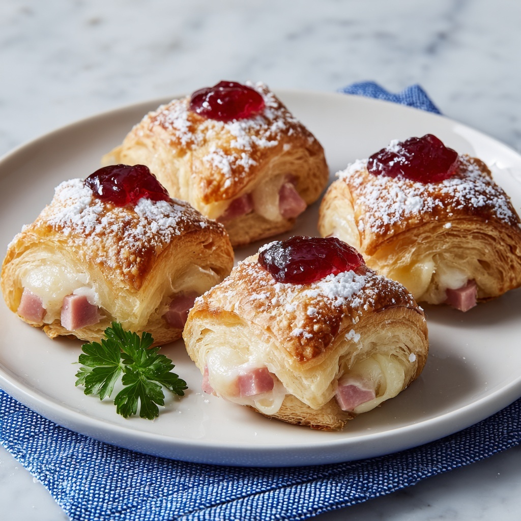 Monte Cristo Puff Pastry Bites Recipe - Recipe Image