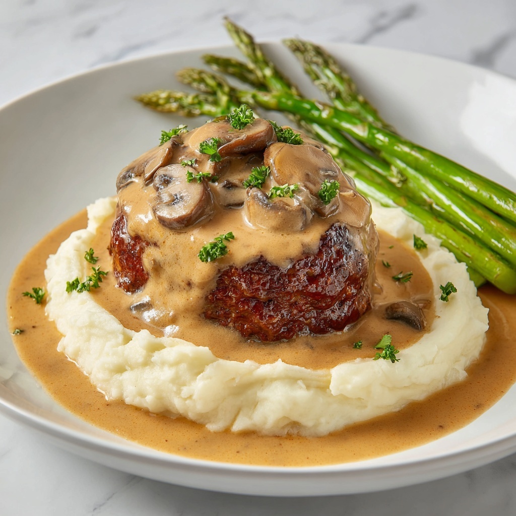 Salisbury Steak with Mushroom Gravy Recipe - Recipe Image