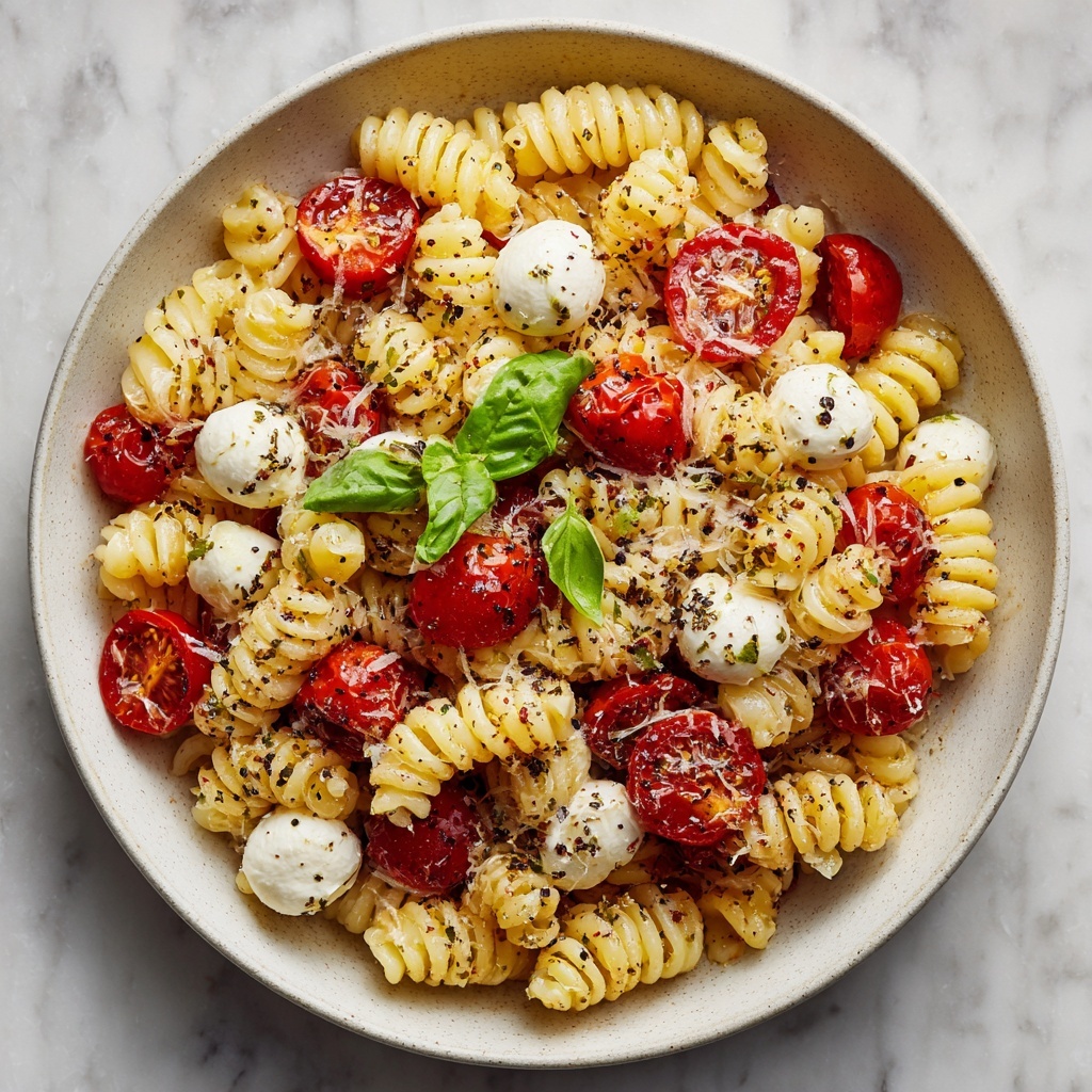 Caprese Pasta Salad: A Fresh and Flavorful Summer Recipe - Recipe Image