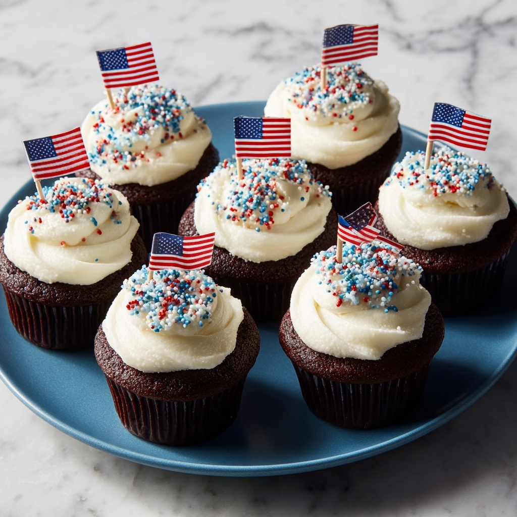 Patriotic Brownie Bombs Recipe - Recipe Image