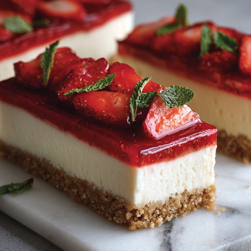 Rhubarb & Strawberry Cheesecake Recipe - Recipe Image