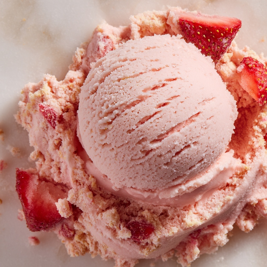No Churn Strawberry Ice Cream Recipe - Recipe Image