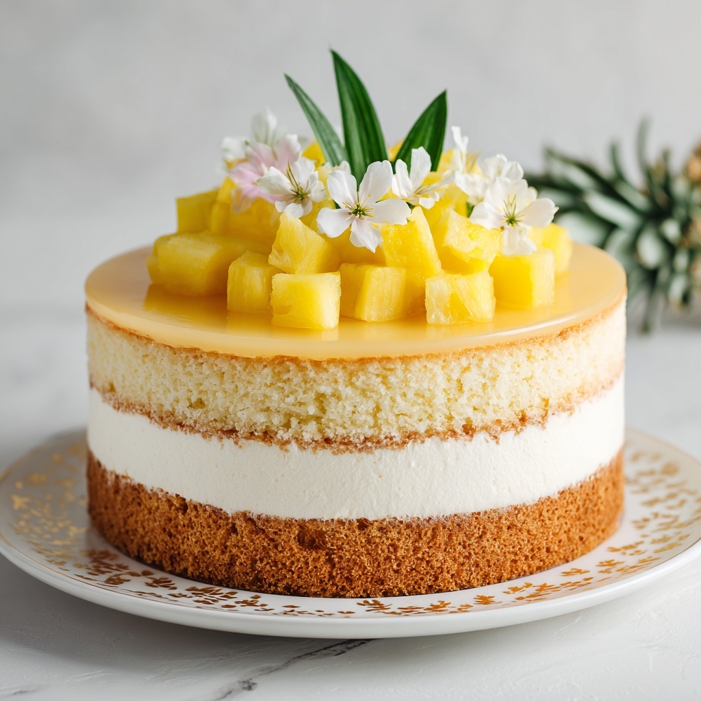 Juicy Pineapple Heaven Cake Recipe - Recipe Image