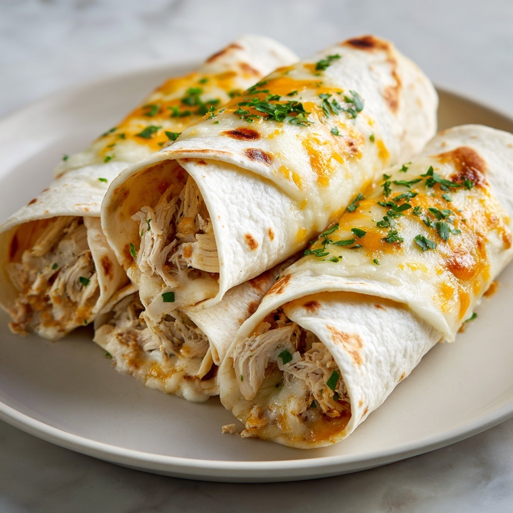 Cheesy Chicken Enchiladas with Homemade Red Sauce Recipe - Recipe Image