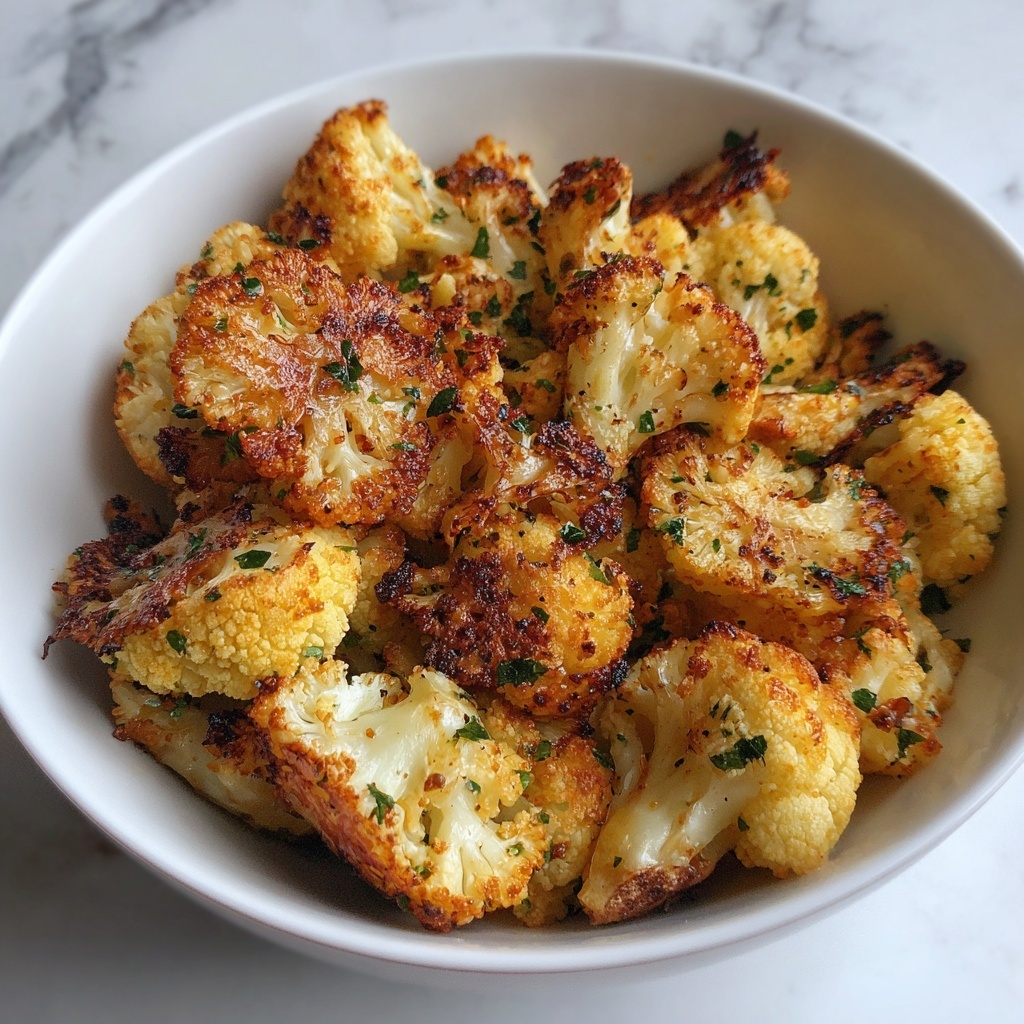 Parmesan Cauliflower Bites: Deliciously Healthy Snack Recipe - Recipe Image