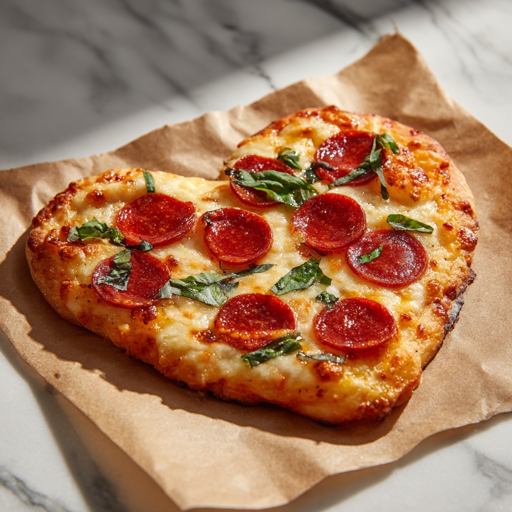 How to Make Heart-Shaped Pizza for Your Loved Ones Recipe - Recipe Image