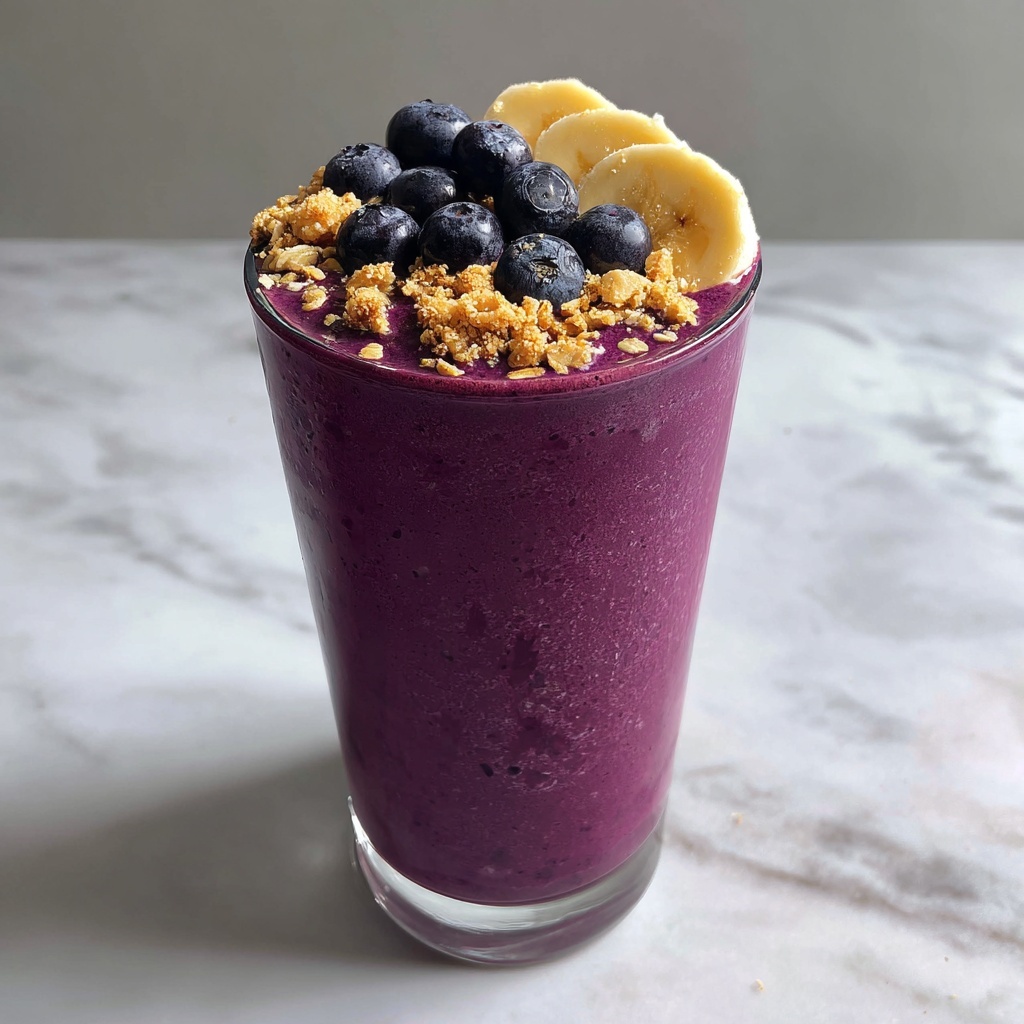 Vegan Blueberry Banana Smoothie Recipe - Recipe Image