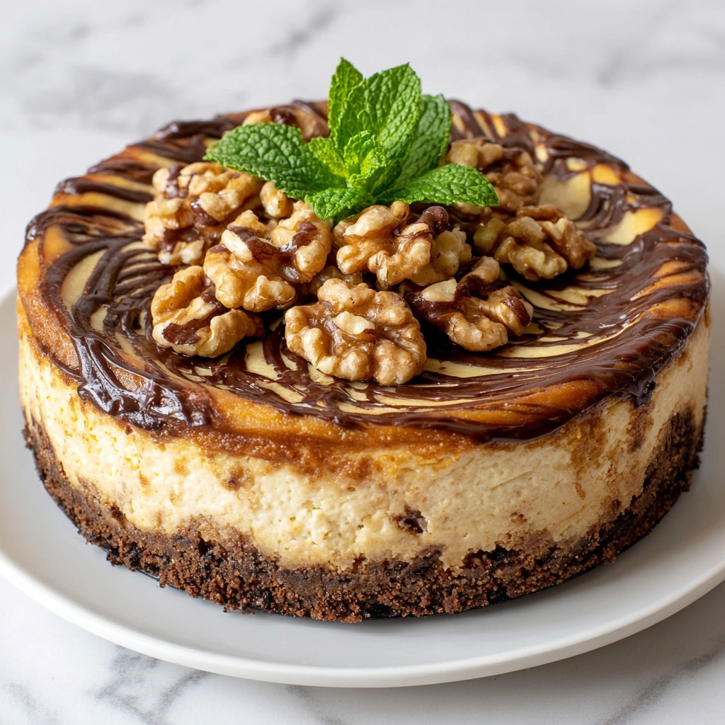 Whimsical Peanut Butter Swirl Cheesecake Recipe - Recipe Image