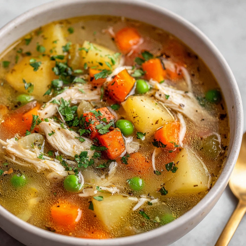 Crockpot Chicken Vegetable Soup Recipe - Recipe Image