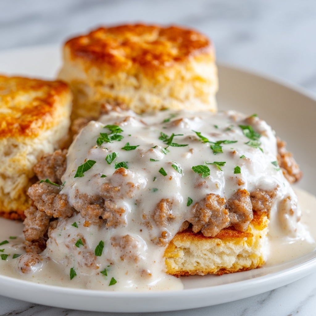 Biscuits and Sausage Gravy Recipe - Recipe Image