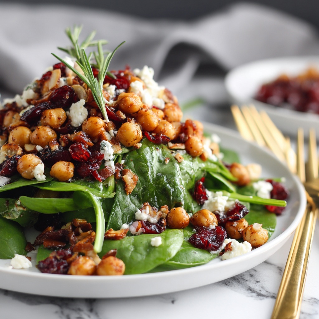 Cranberry Walnut Chickpea Salad with Orange Vinaigrette Recipe - Recipe Image