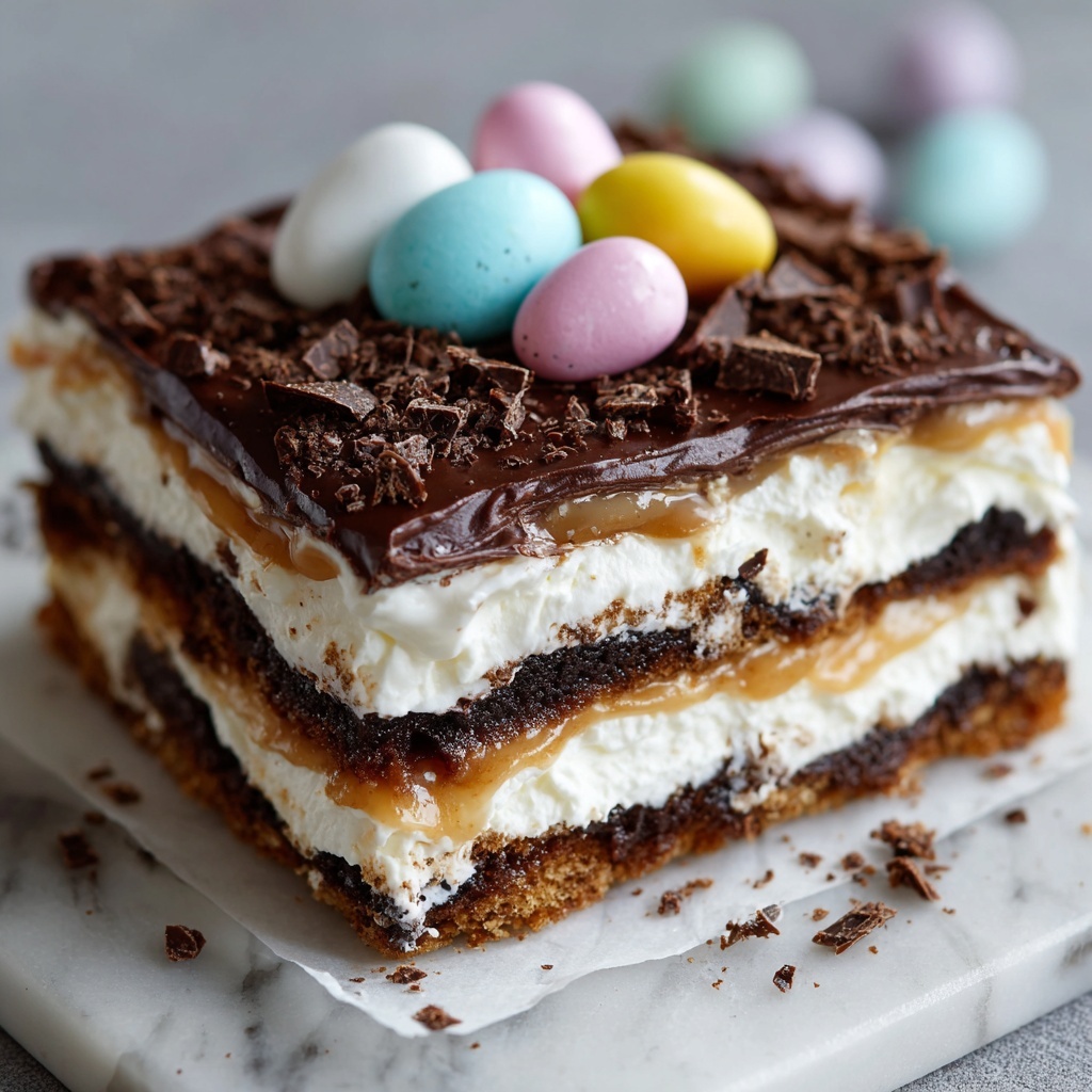Easter Chocolate Lasagna Recipe - Recipe Image