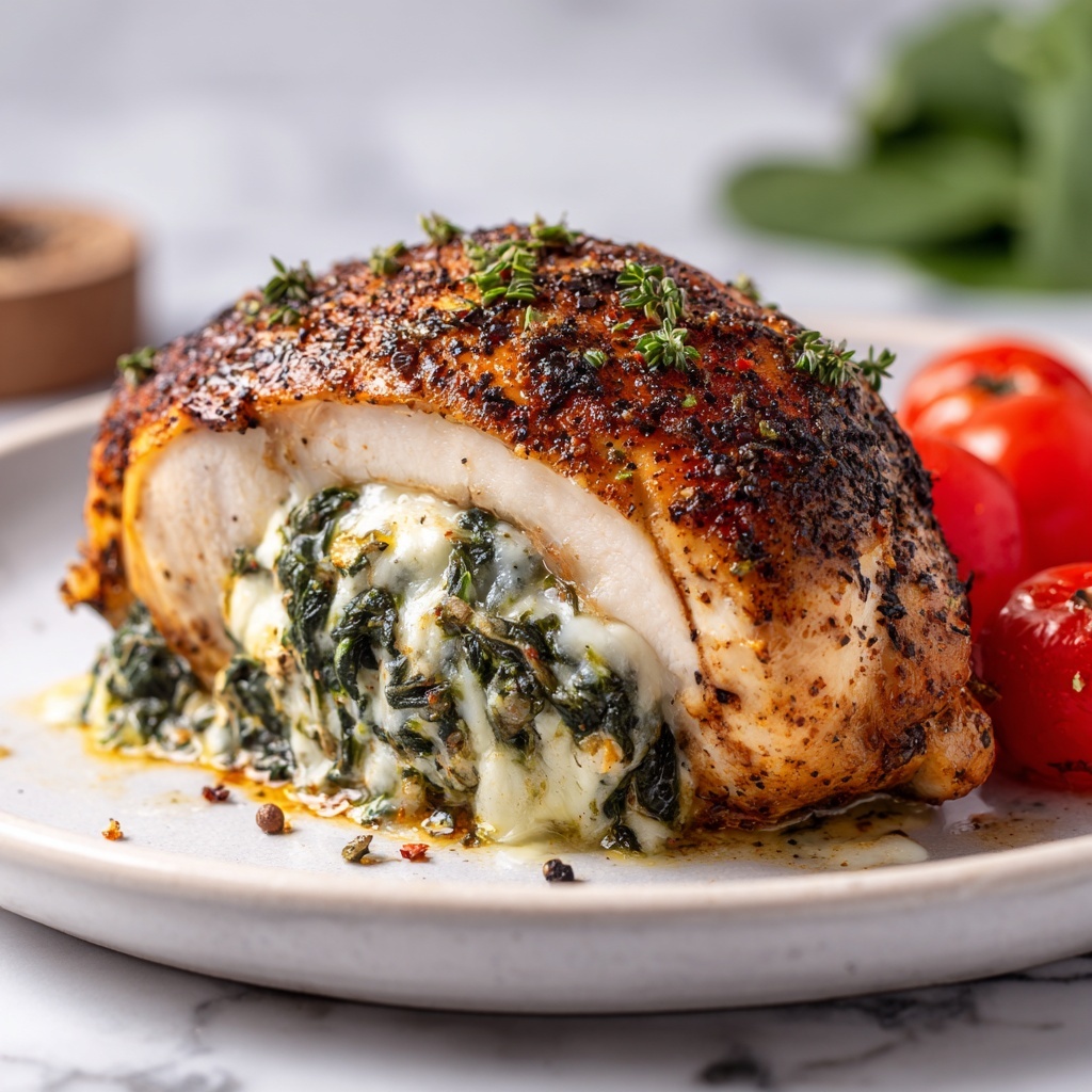 Spinach Ricotta Stuffed Chicken Recipe - Recipe Image