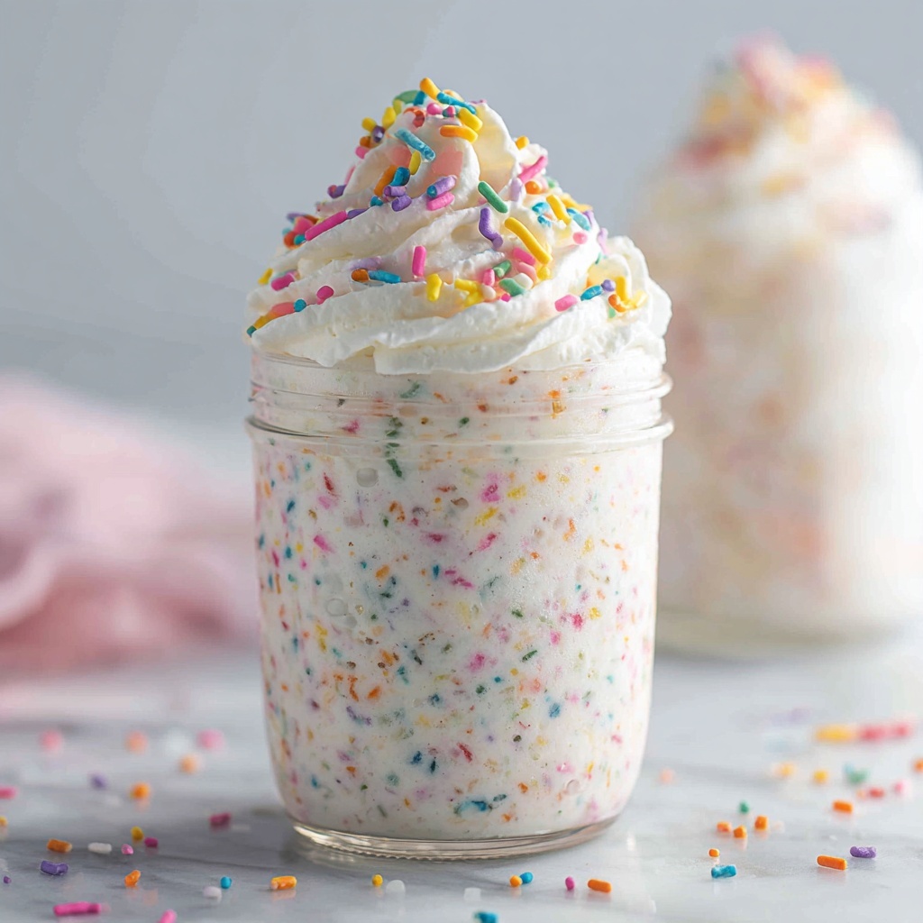 Birthday Cake Overnight Oats Recipe - Recipe Image