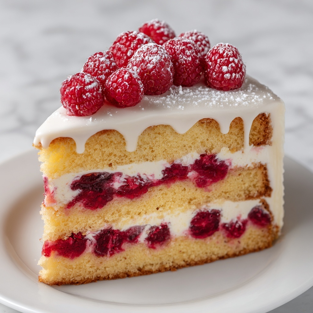 White Chocolate Raspberry Dream Cake Recipe - Recipe Image