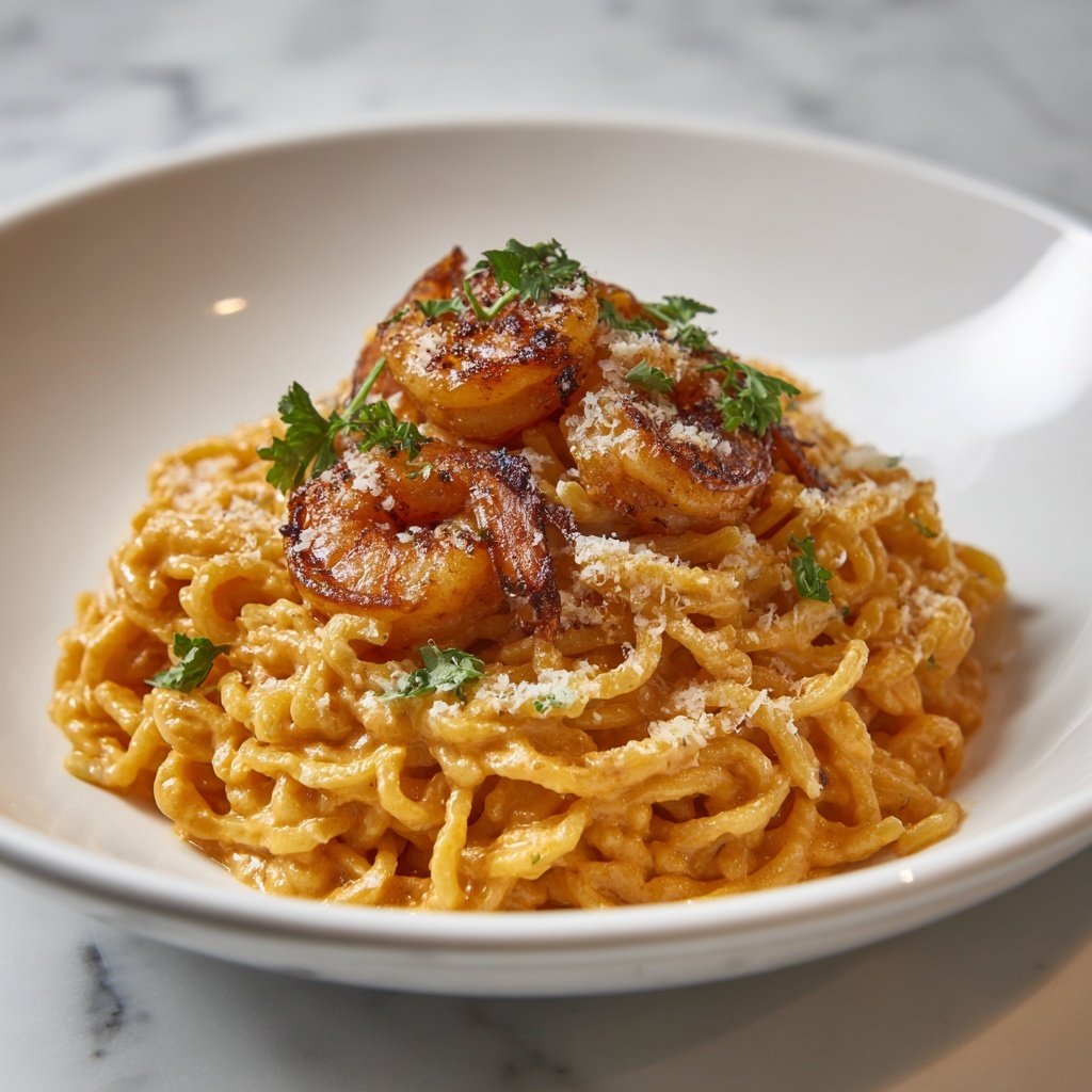 Creamy Shrimp Linguine Recipe - Recipe Image