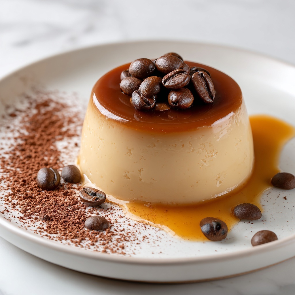 Coffee Panna Cotta with Vanilla Cream Recipe - Recipe Image