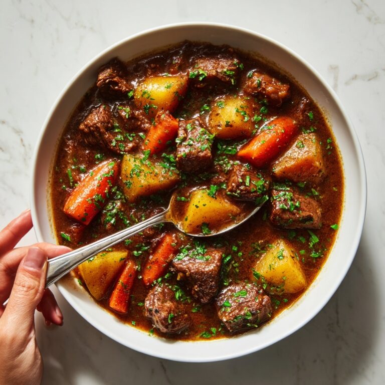 Slow Cooker Cheesy Burger-Flavored Soup Recipe