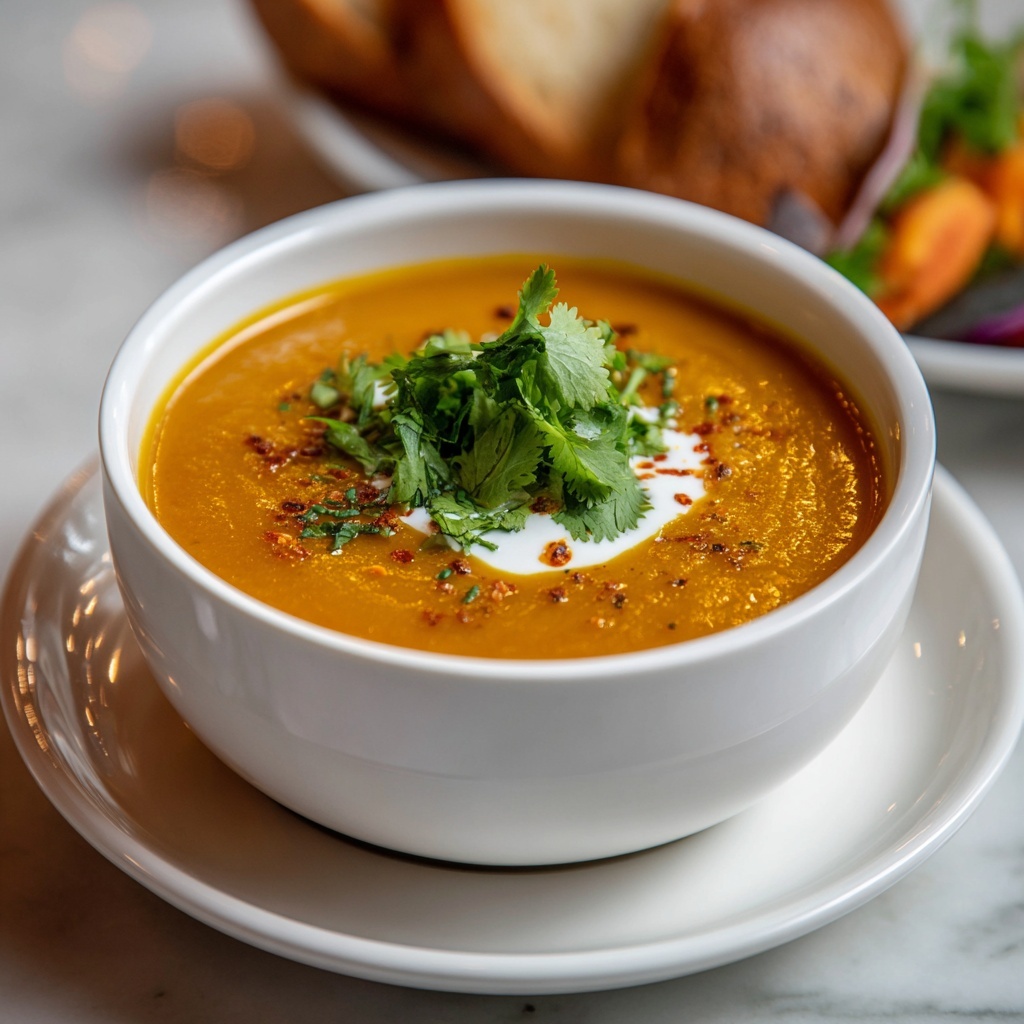 Spiced Carrot and Lentil Soup Recipe - Recipe Image
