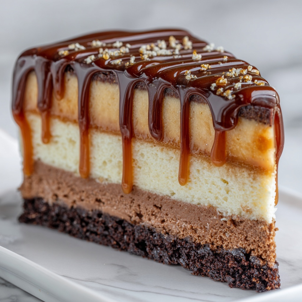 Caramel Brownie Cheesecake Recipe - Recipe Image