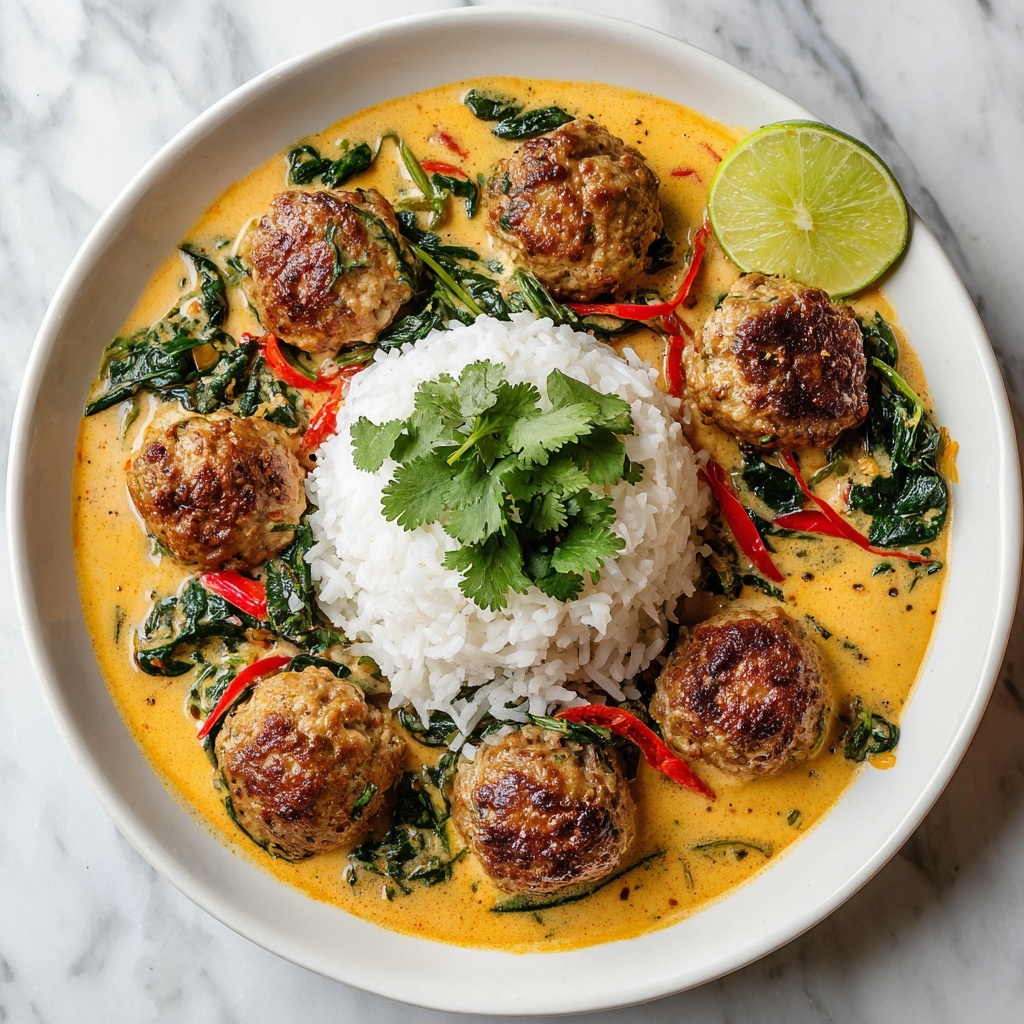 Thai Coconut Curry Meatballs Recipe - Recipe Image