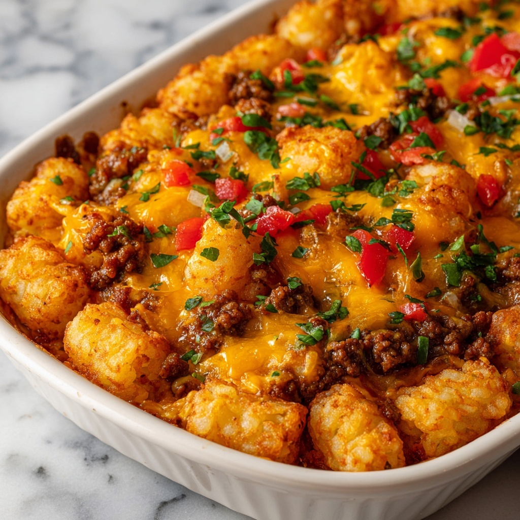 Taco Tater Tot Casserole Recipe - Recipe Image
