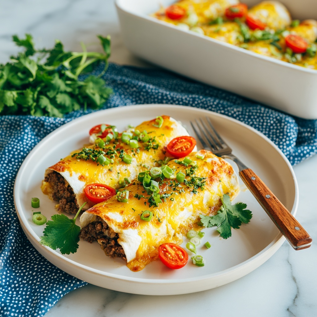 Breakfast Enchiladas with Green Chiles and Pepper Jack Cheese Recipe - Recipe Image