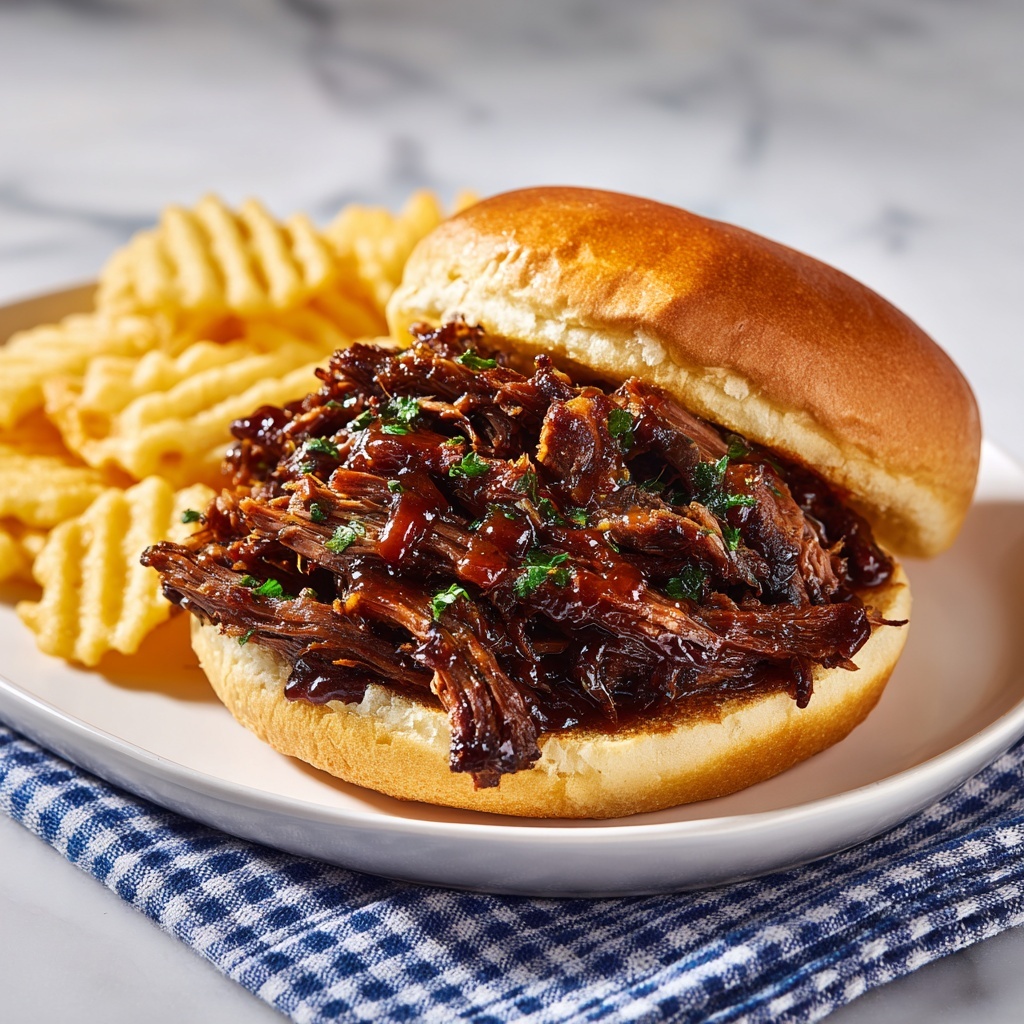 Slow Cooker Brisket with Chili Sauce, Coke, and Spiced Rub Recipe - Recipe Image