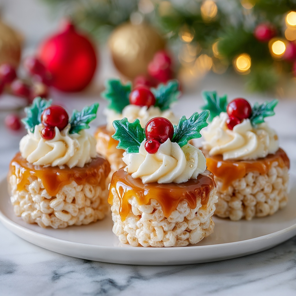 Rice Krispie Christmas Puddings Recipe - Recipe Image