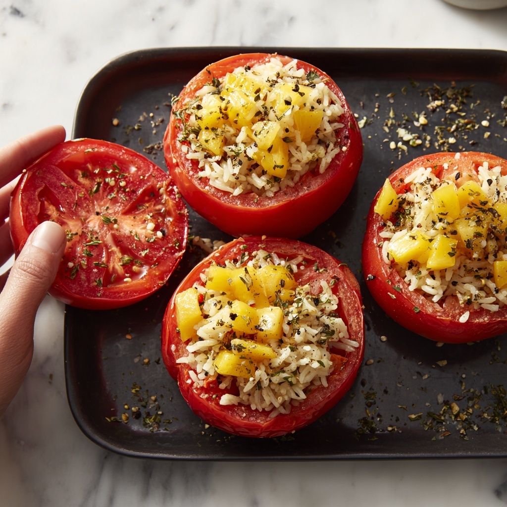 Teriyaki Pineapple Chicken & Rice Stuffed Peppers Recipe - Recipe Image