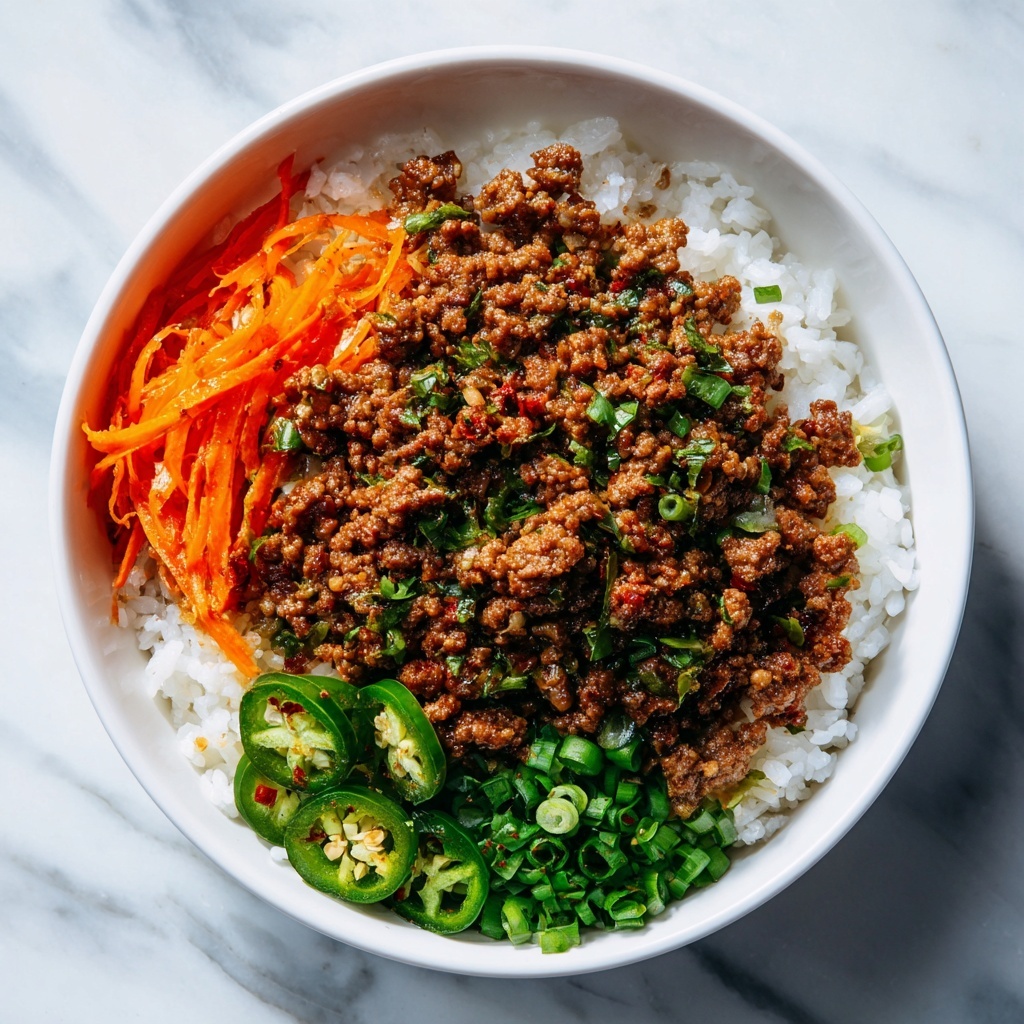 Korean Ground Beef Bowl Recipe - Recipe Image