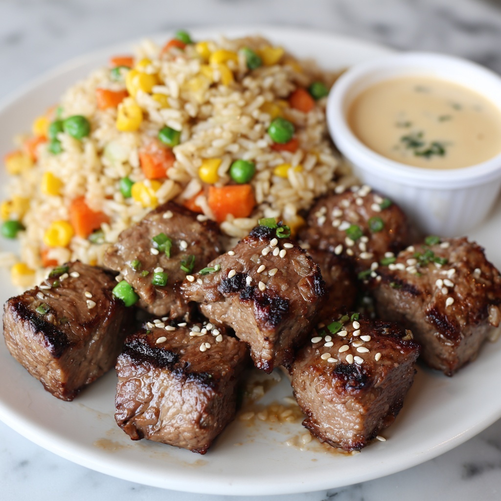 Easy Hibachi Steak with Fried Rice Recipe - Recipe Image