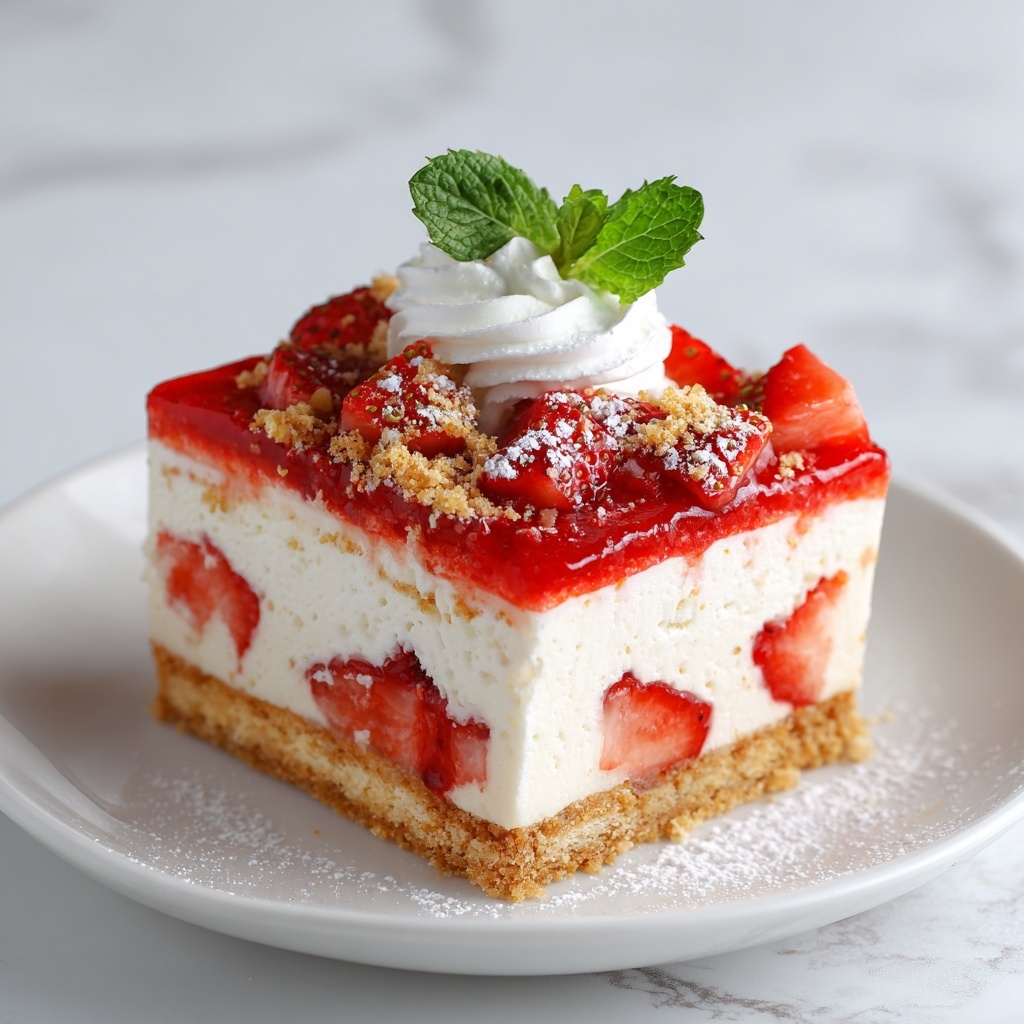 No-Fuss Strawberry Cheesecake Dump Cake Recipe - Recipe Image