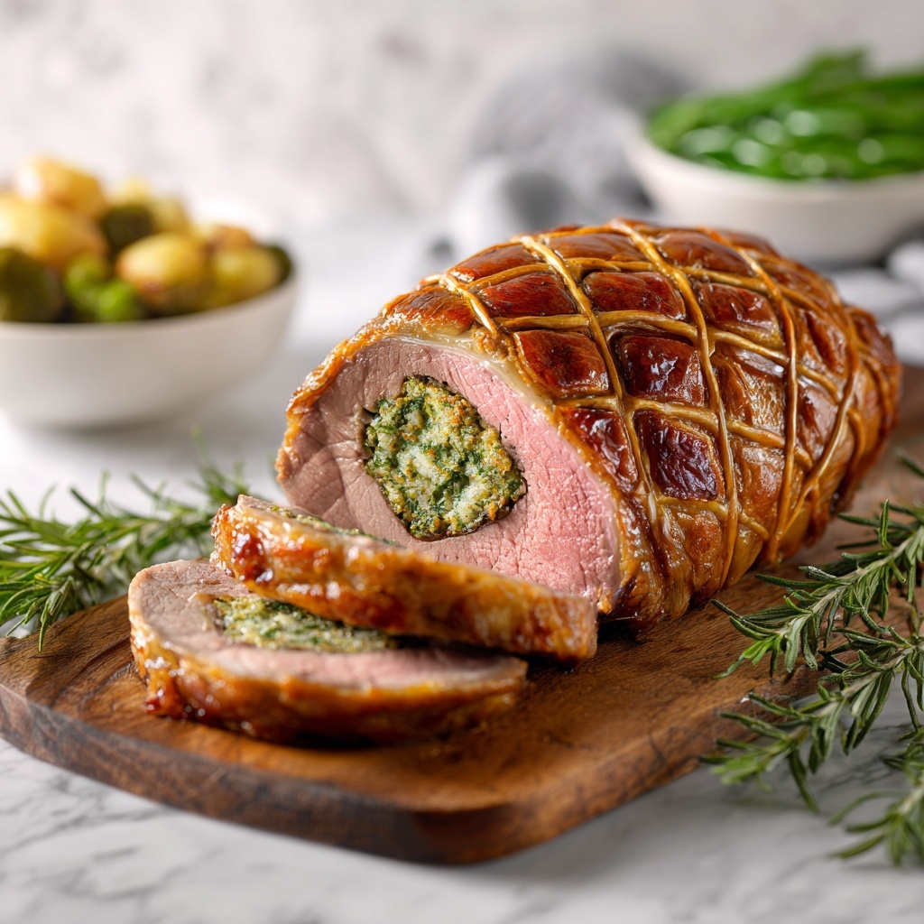 Baked Stuffed Flank Steak Recipe - Recipe Image