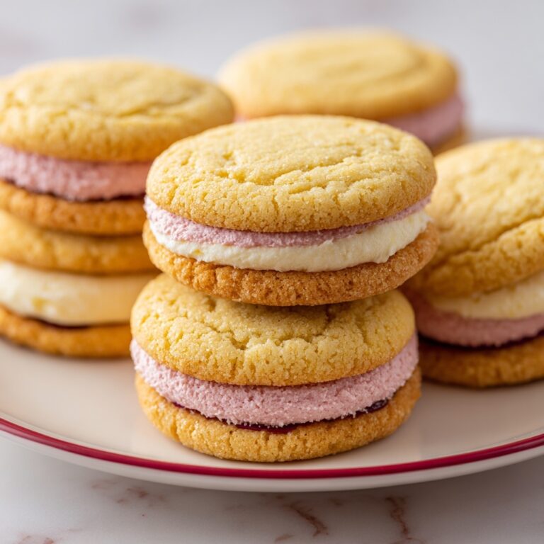 Lemon Strawberry Cheesecake Sandwich Cookies Recipe