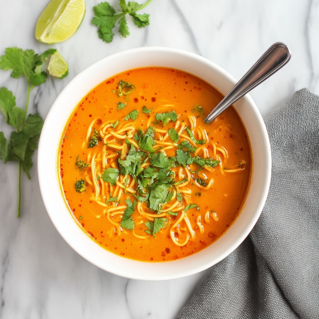 Thai Coconut Curry Soup Recipe - Recipe Image