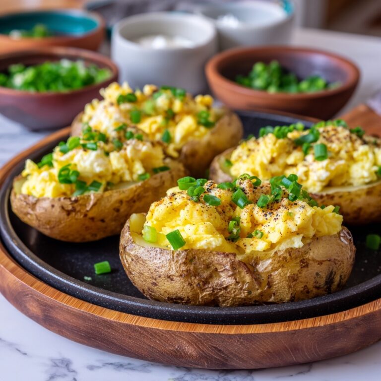 Scrambled Eggs with Grated Potato and Chives Recipe