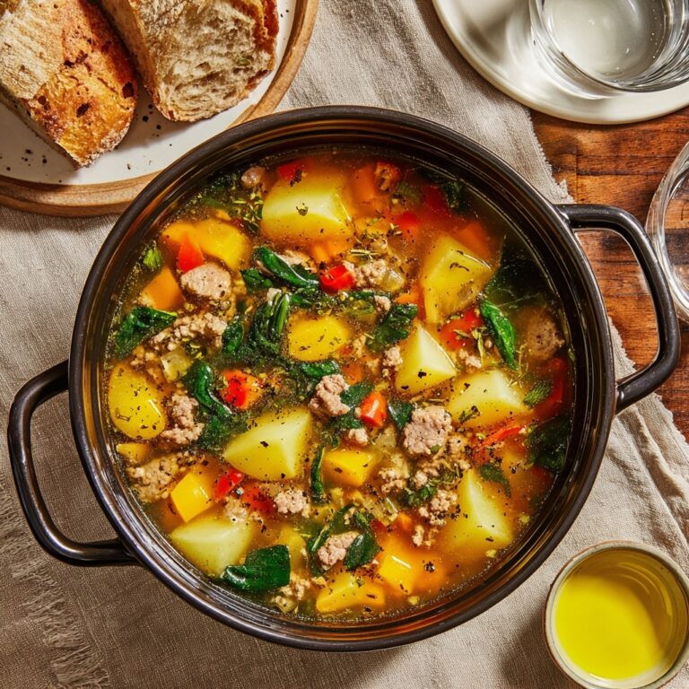 Sausage, Potato and Spinach Soup Recipe
