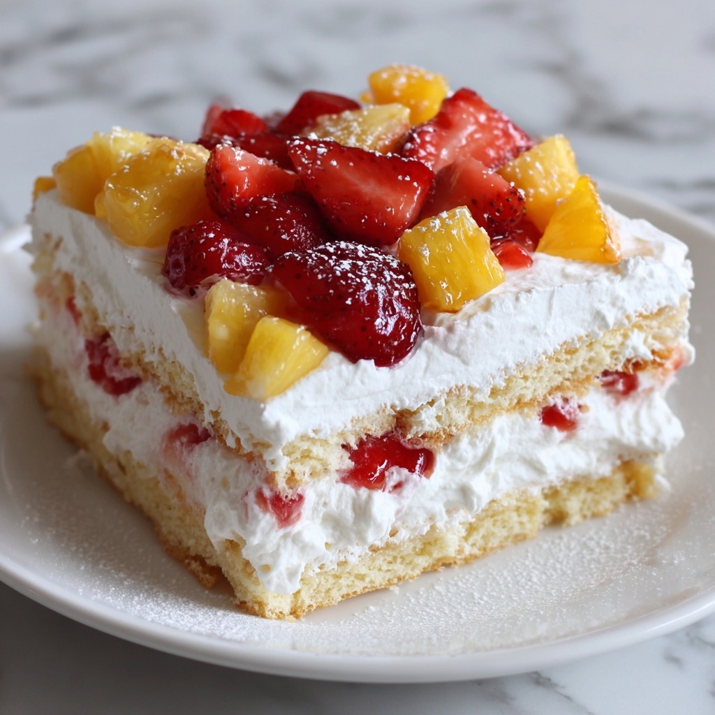 Tropical Strawberry Pineapple Shortcake Recipe - Recipe Image