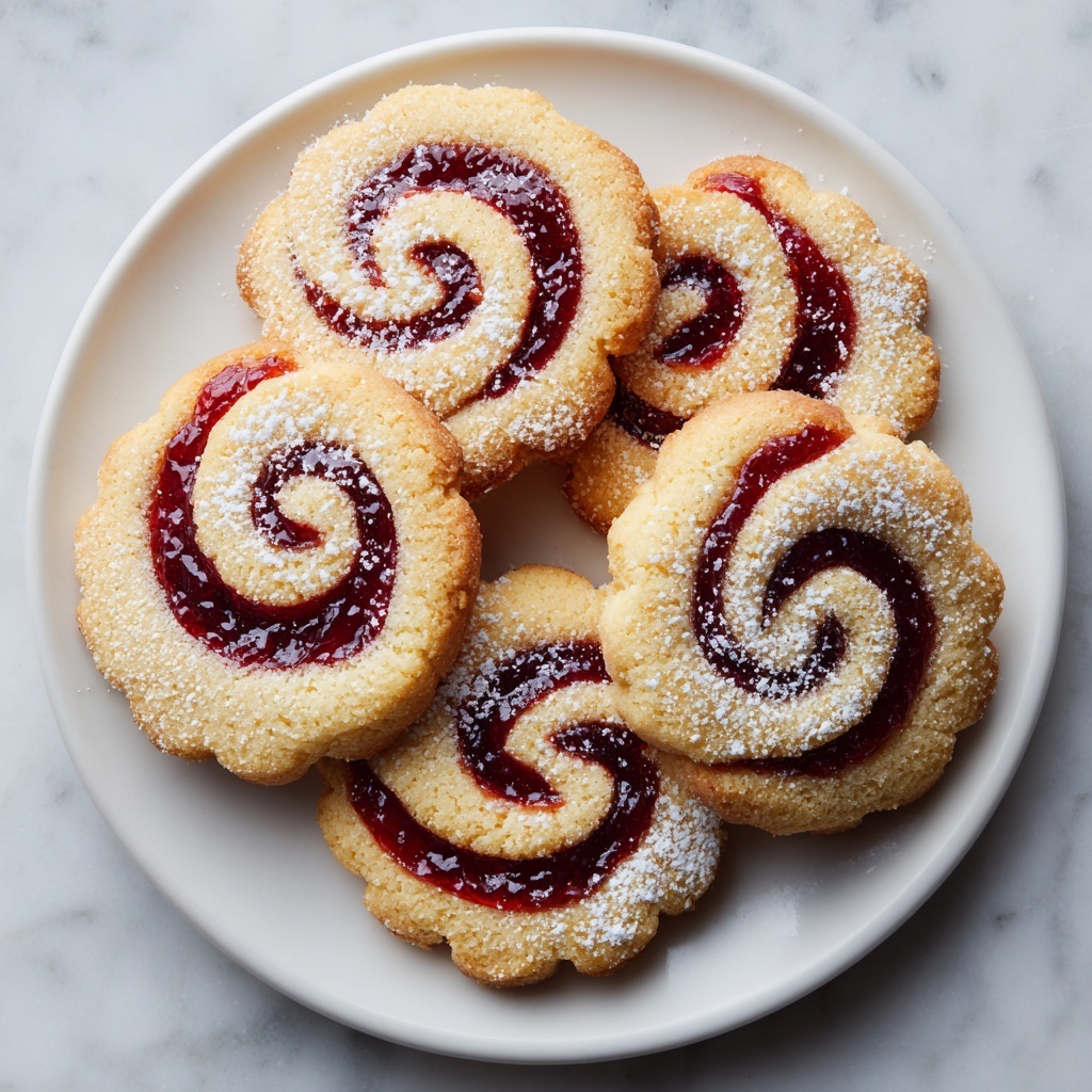 Raspberry Swirl Shortbread Cookies Recipe - Recipe Image