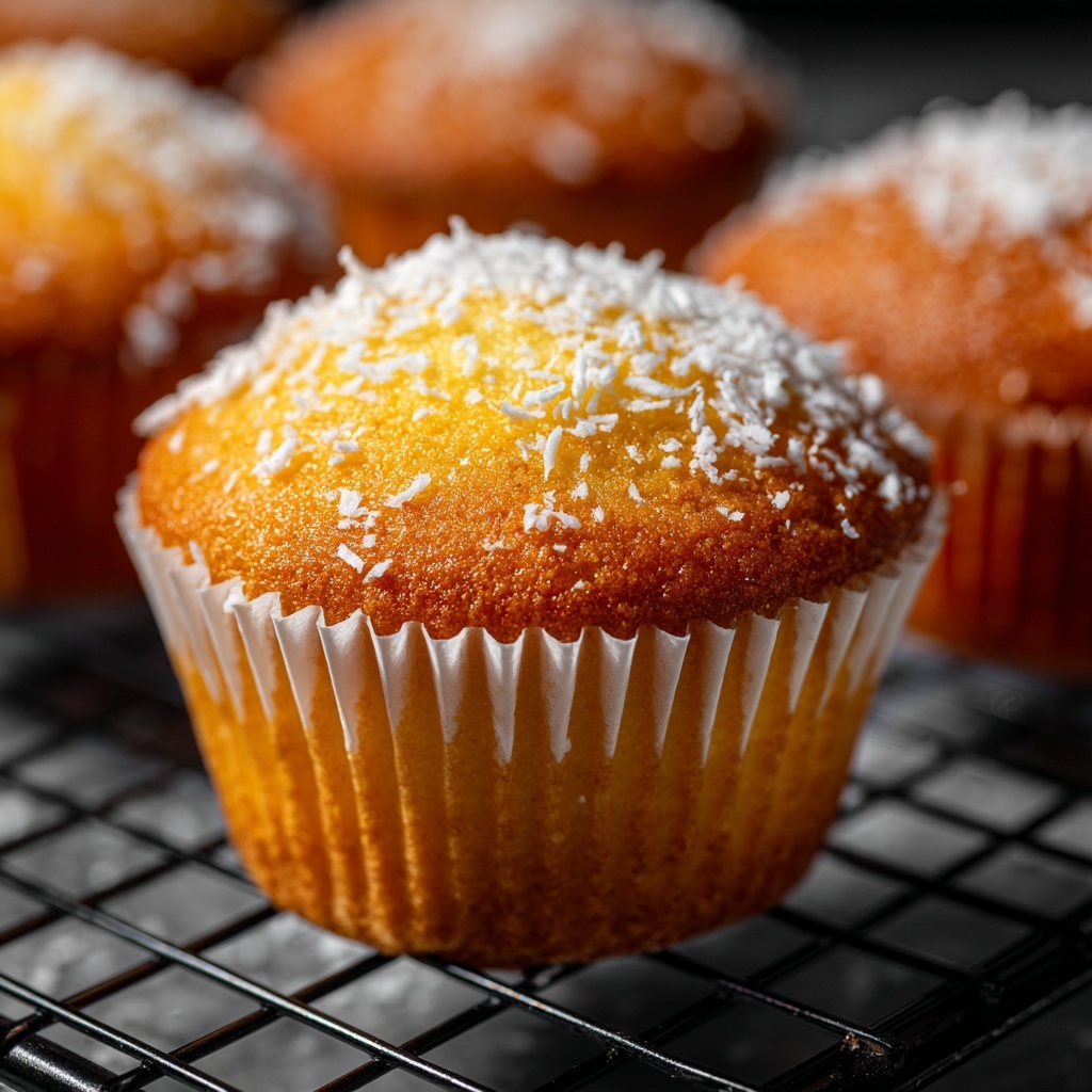 Lemon Coconut Muffins Recipe - Recipe Image