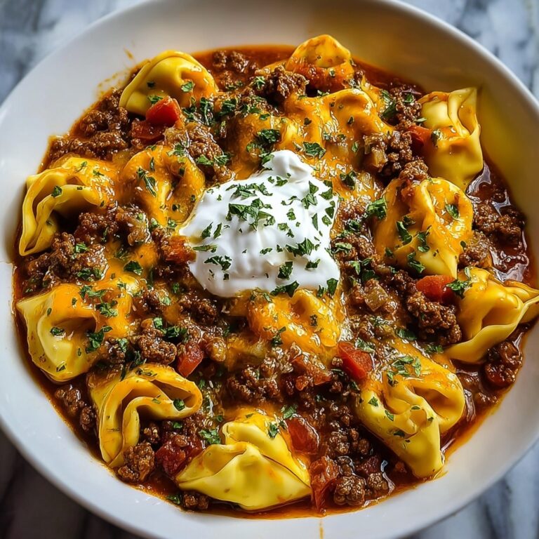 Cheesy Beef Enchilada Tortellini Bake Recipe