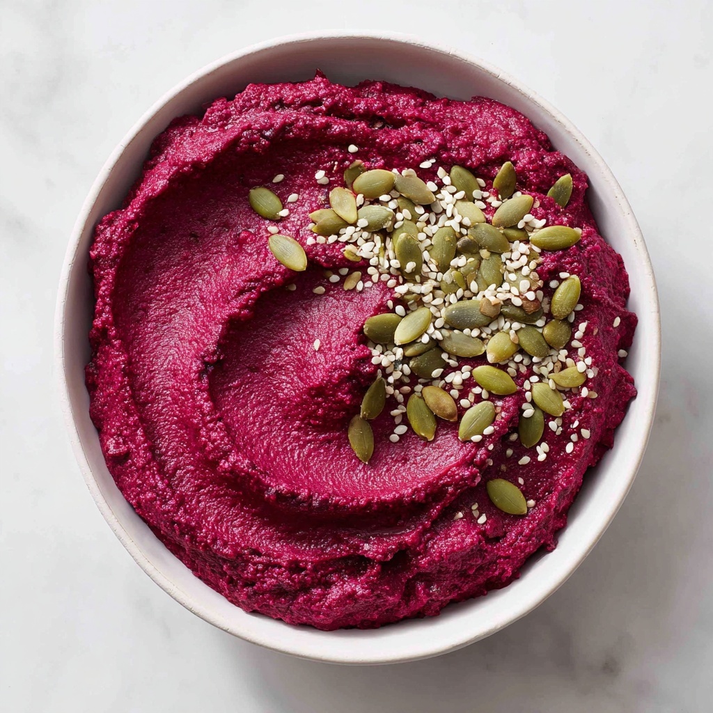 Roasted Beetroot Hummus Recipe - Recipe Image