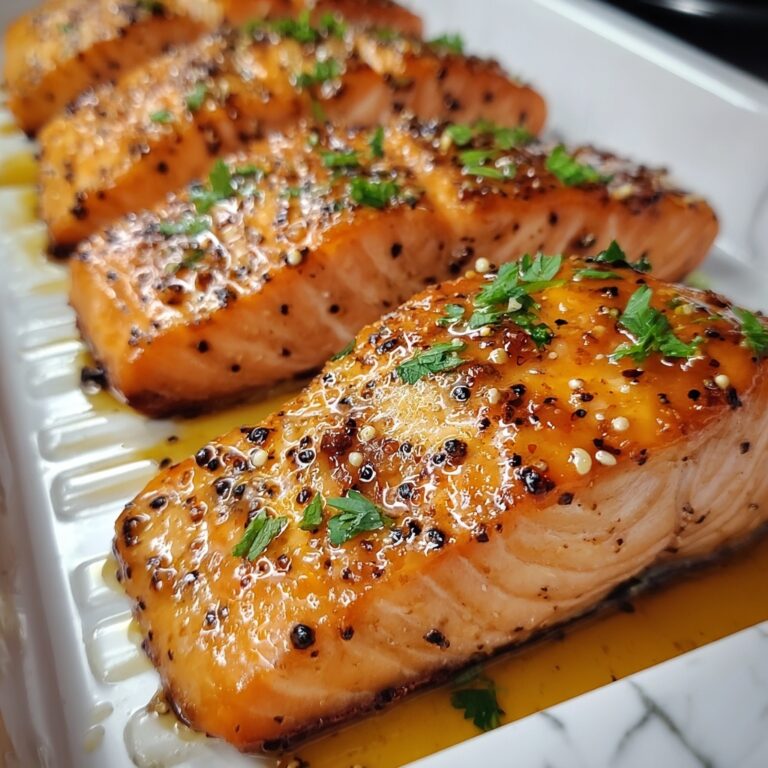 Air Fryer Honey Mustard Glazed Salmon Recipe