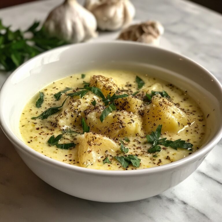 Roasted Garlic Potato Soup Recipe