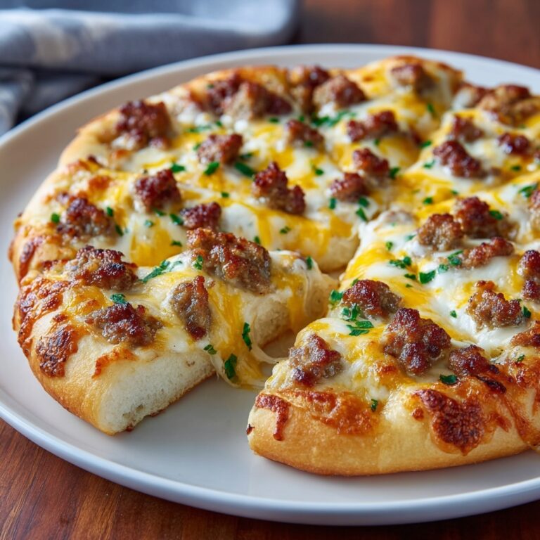 Sausage Gravy Crescent Roll Breakfast Pizza Recipe