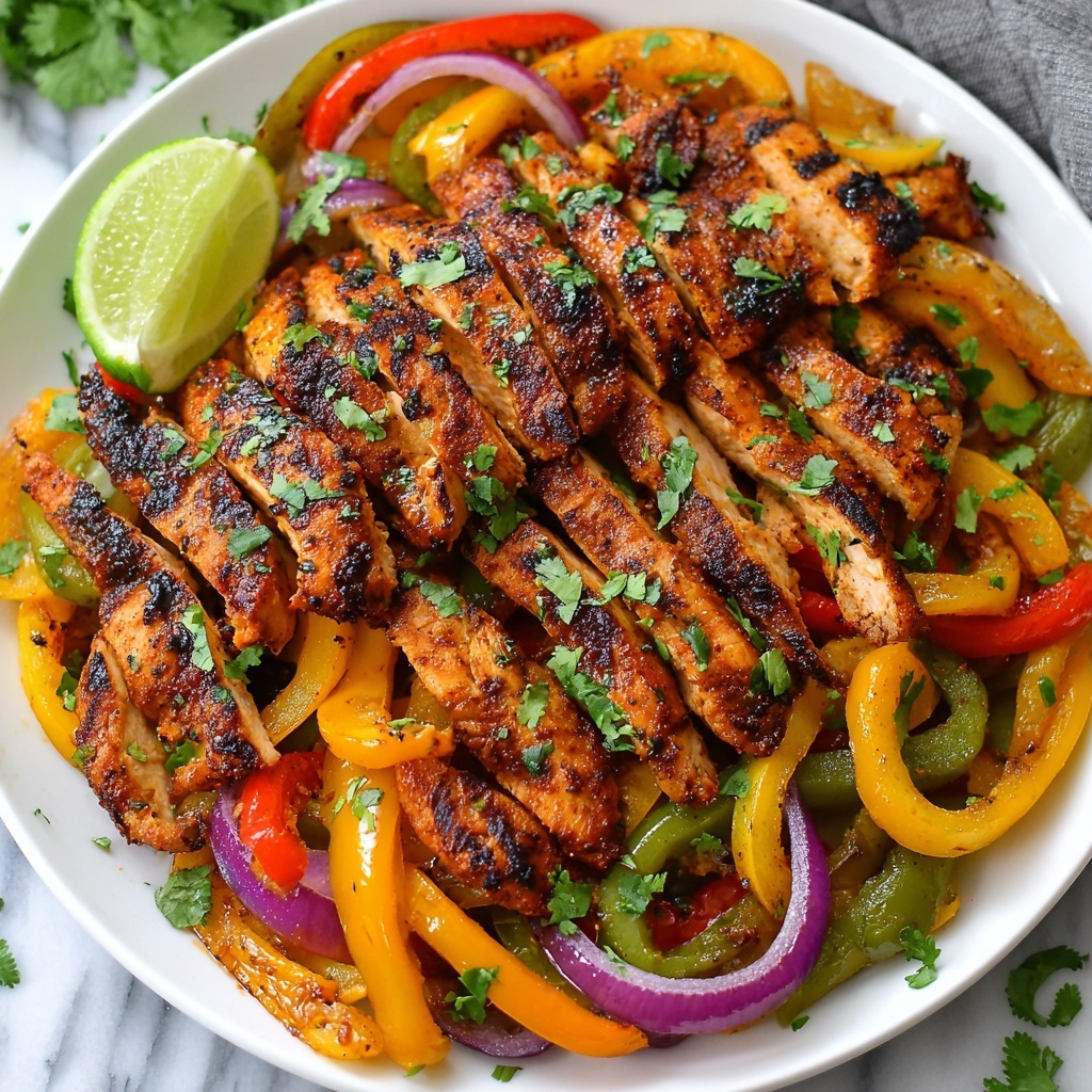 Easy Sheet Pan Chicken Fajitas Recipe - Recipe Image