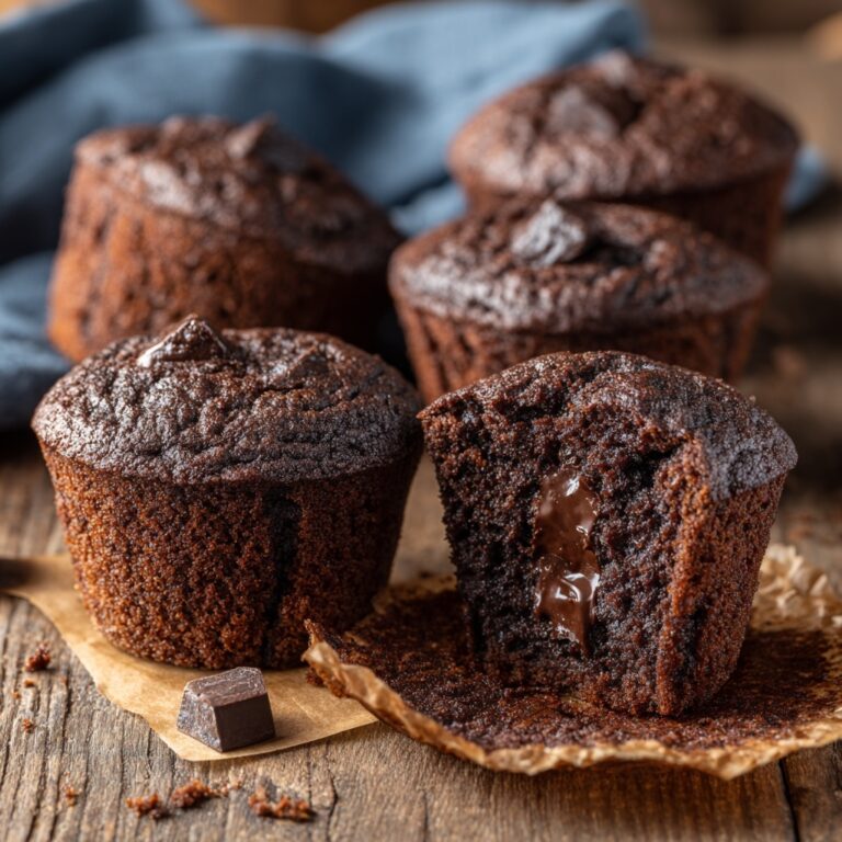 Chocolate Chocolate Chip Muffins Recipe